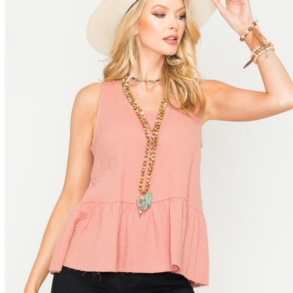 SAGE THE LABEL Carmen Peplum Top - Picture 1 of 8